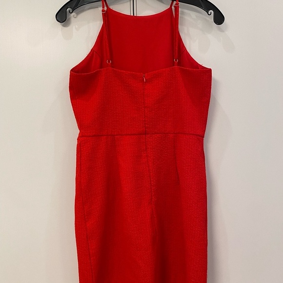 Red mini dress with spaghetti straps - Picture 2 of 5